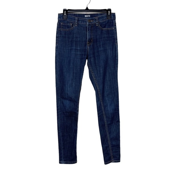 BDG Urban Outfitters Dark Wash High Rise Twig Ankle Skinny Jeans 27” W x 29" L - Picture 1 of 6